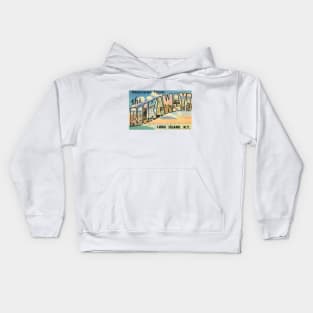 Greetings from The Rockaways - Long Island, New York Kids Hoodie